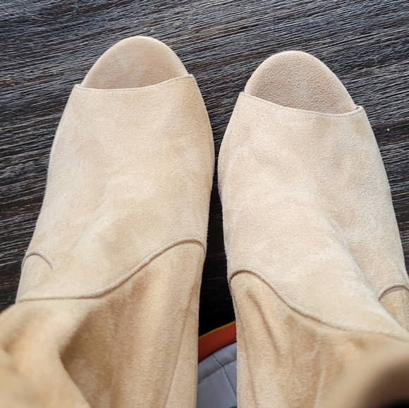 Jean-Michel Cazabat Peep-toe Sock Booties Heels 7.5 - Picture 2 of 9